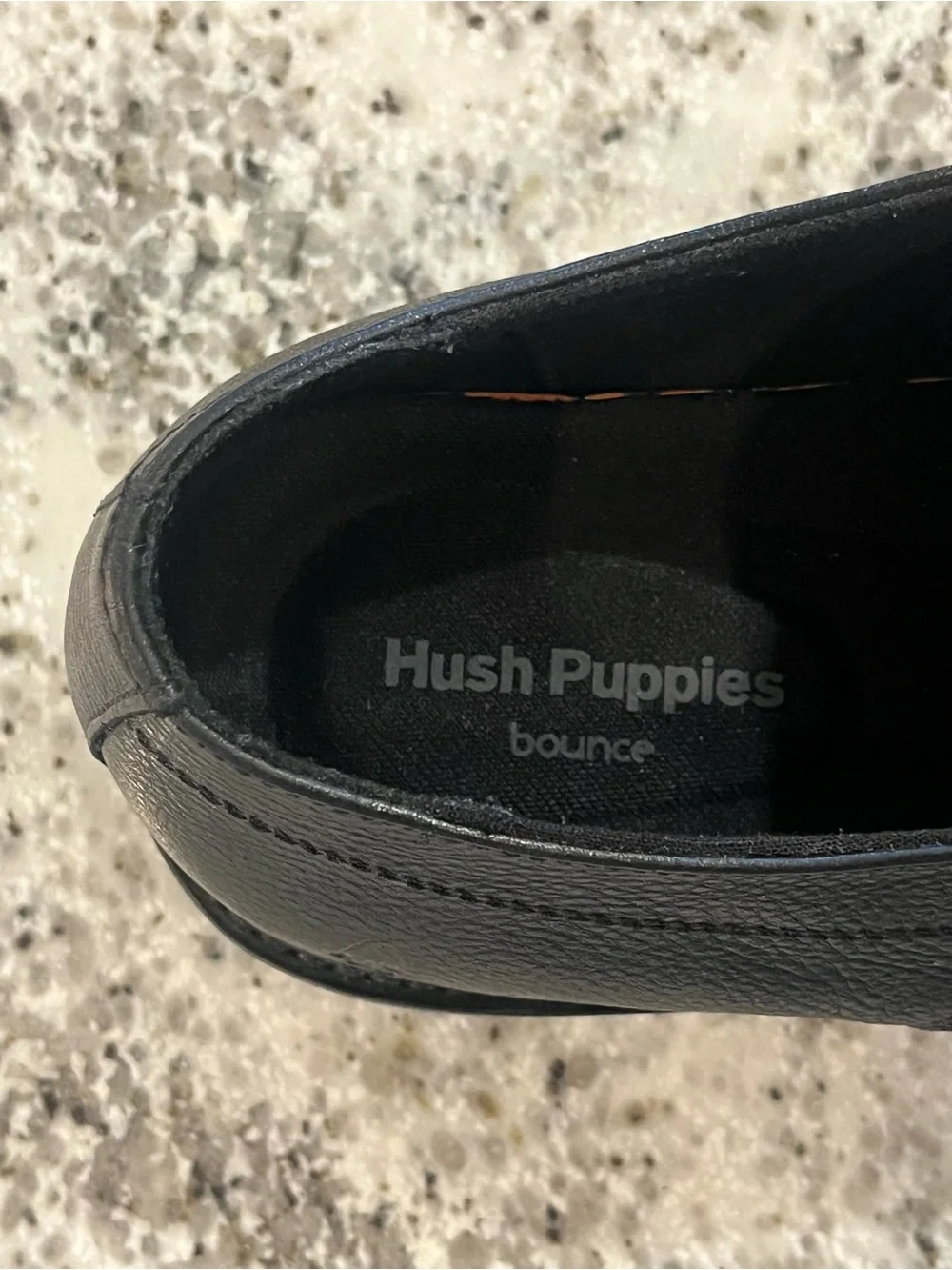 Hush Puppies Men’s Size 13 Detroit Plain Toe Oxford Black Shoes Laces